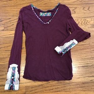 Long sleeve Anthropologie Top